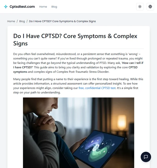 Do I Have CPTSD? Core Symptoms & Complex Signs