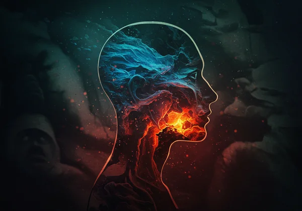 Abstract representation of CPTSD's internal disorganization