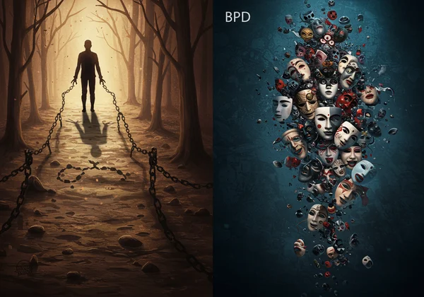 Visualizing the distinct origins of CPTSD (trauma) and BPD.